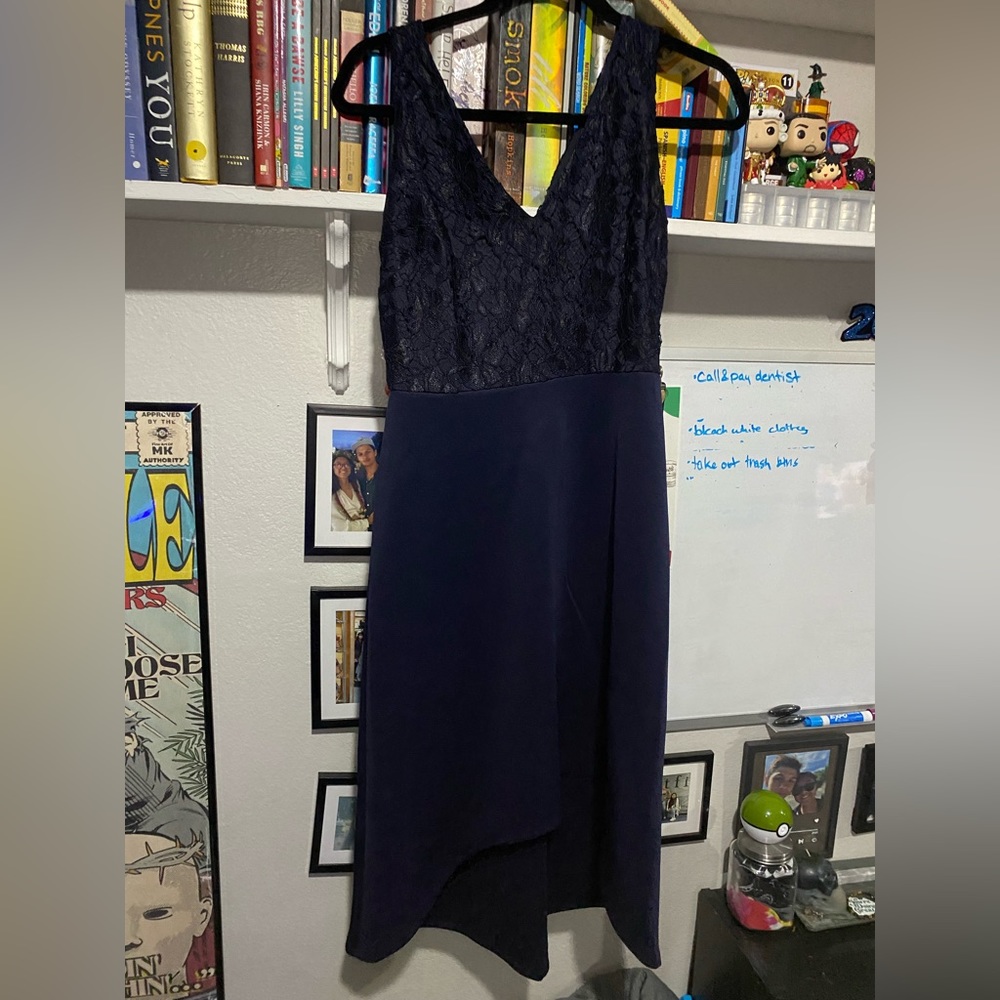 navy blue formal dress